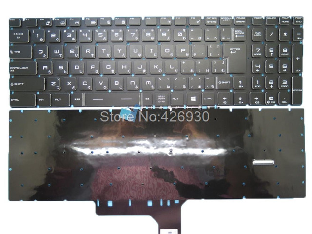 JP Backlit Keyboard For MSI GE63 GE73 NSK-FCBBN 0J 9Z. NEKBN. B0J S1N-3JJP2-72D GE73 7RC 7RD GE73VR 7RE 7RF GE73 8RE 8RF Japanese