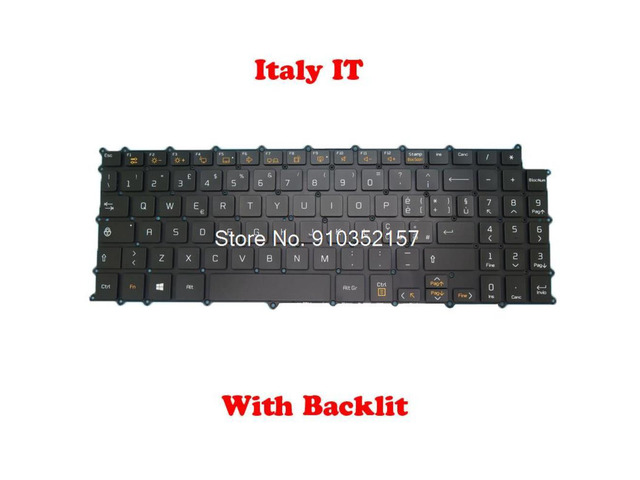 Laptop With Backlit Keyboard For LG 15Z980 15ZD980 LG15Z98 SG-90920-2IA SN3870BL AEW73949834 Italy IT Black Without Frame