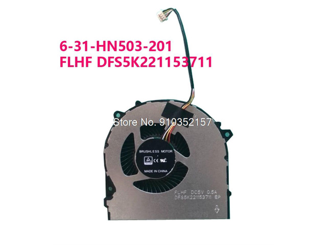 4PIN CPU FAN For CLEVO NH50 NH50ED 6-31-HN503-201 FLHF DFS5K221153711 NH50RD NH57ED NH57RD DC5V 0.5A