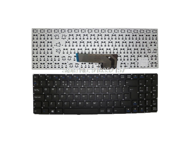 Laptop Keyboard For CLEVO MP-12C96GB-930W 6037B0103601 United Kingdom UK GB Black NO Frame