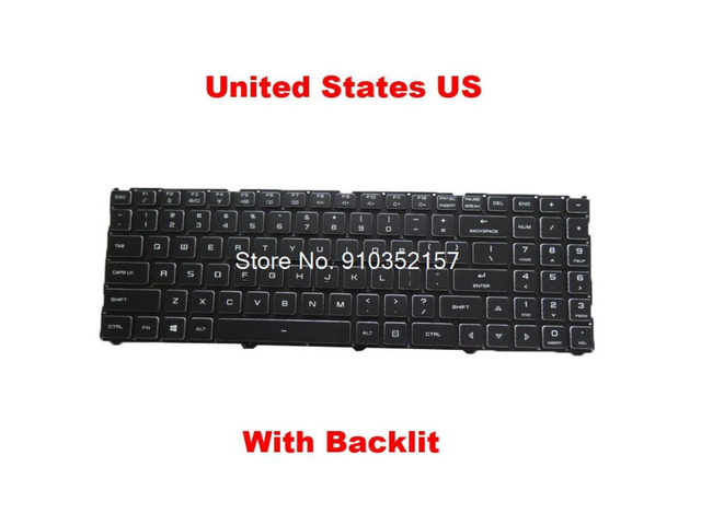 Laptop Backlit Keyboard For Gateway GWTN156-2 GWTN156-2BK GWTN156-3 GWTN156-3BK United States US No Frame