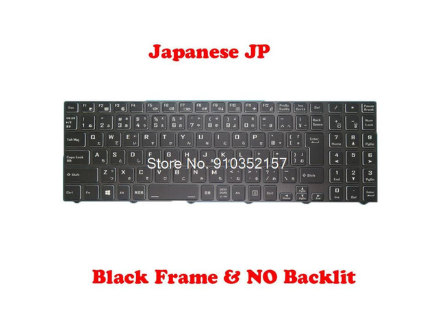 Japanese JP No Backlit Paper Keyboard For CLEVO NP50D5 NP50DB NP50DE Black Frame