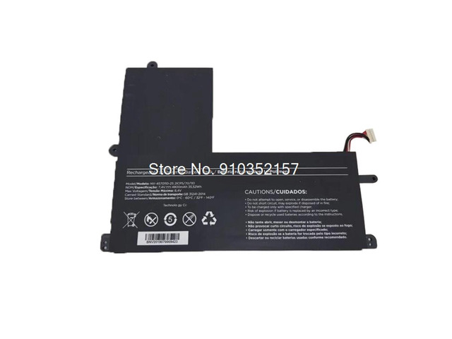 Laptop For POSITIVO MOTION C41 C41TC C4500C For MASTER N1240 7.4V 4800mAh 35.52Wh 10PIN 7Lines