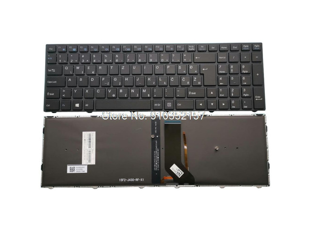 SA Backlit Keyboard For CLEVO N350DV N350DW N350TV N350TW N550RC1 N550RN N551RC N650DU Slovenian SL With Black Frame