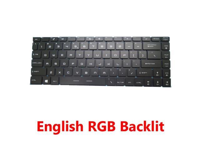 RGB Backlit Keyboard For MSI Creator 15M MS-16W1 Creator 15M A9SE A9SD Creator 15M A10SE A10SD English US NO Frame