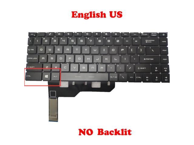 NO Backlit Keyboard For MSI Prestige 14 P14 11th MS-14C4 Prestige 14 A11SB A11SB A11SC A11SCS A11SCX Prestige 14Evo A11M English