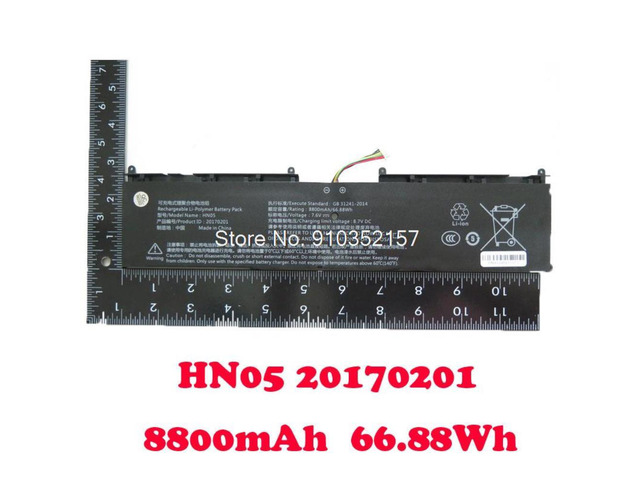 Laptop Replacement For HY-LINK X6-S HN05 20170201 8800mAh 66.88Wh