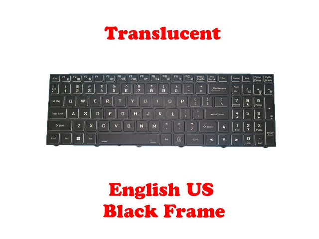 Keyboard For CLEVO NJ50CU NJ51CU NJ50ZU NJ50MU NJ51ZU NJ50GU NJ51GU NJ50LU NJ51LU NJ70CU NJ70LU NJ70ZU English US Black Frame