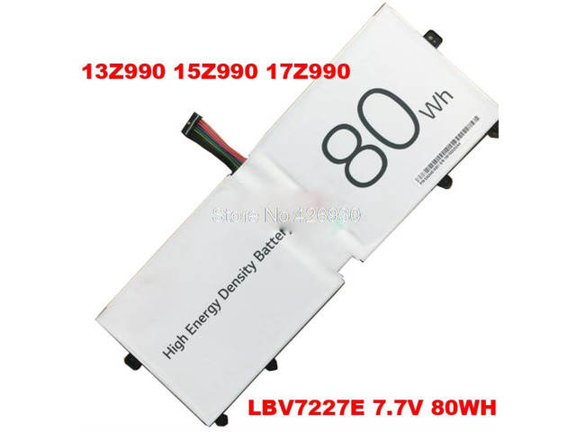 LBV7227E 7.7V 80WH For LG Gram 13Z990 13ZD990 LG13Z99 15Z990 15ZB990 15ZD990 LG15Z99 17Z990 17ZB990 17ZD990 LG17Z99