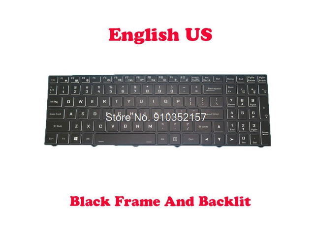 Backlit Keyboard For CLEVO NP71HH NP71HJ NP71HK NP71HP NP71PNH NP71PNJ NP71PNK NP71PNP English US
