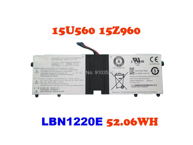 LBN1220E Laptop For LG 15U560 15UD560 LG15U56 15Z960 15Z960-G 15Z960-G. AA12J 15Z960-G. AA1GJ LBN1220E 52.06WH