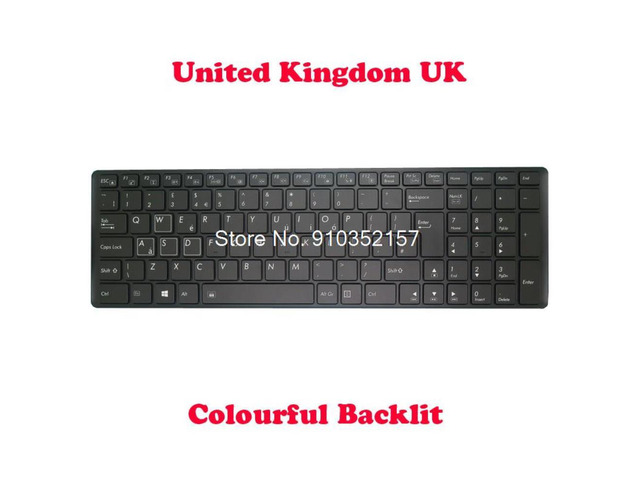 Laptop Keyboard For Gigabyte P35 Series V142645HK1 2Z703-UIX71-S10S P35G P35K P37X United Kingdom UK Black Frame And RGB Backlit