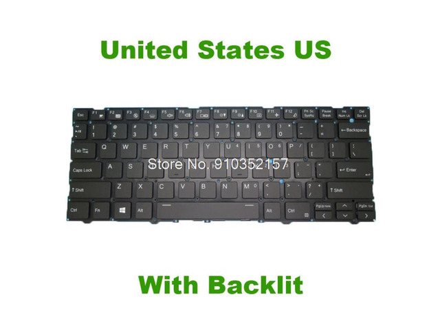 Laptop US Keyboard For MediaBook Okeanos NV40M With Backlit English US NO Frame