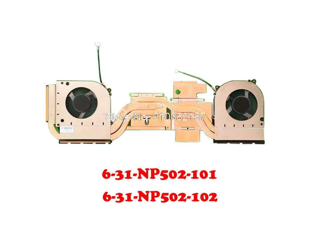 Laptop CPU GPU FAN & Heatsink For CLEVO MMN9 MN9 DFS5K223052830 EP FMNA DFS5K22115572G EP MMN9 6-31-NP502-101 102 6-31-NP5D2-100