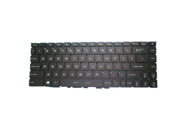 Laptop RGB Backlit Keyboard For MSI GS66 GP66 GE66 WS66 NSK-FFABN 01 9Z. NJ2BN. A1D AE09U010 United States US Colourful Backlit