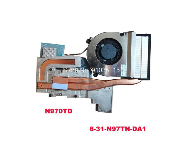 Laptop DFS601305FQ0T FLGQ VGA GPU FAN & Heatsink For CLEVO N970TD N970TC 6-31-N97TN-DA1 DFS601305FQ0T-FLGQ