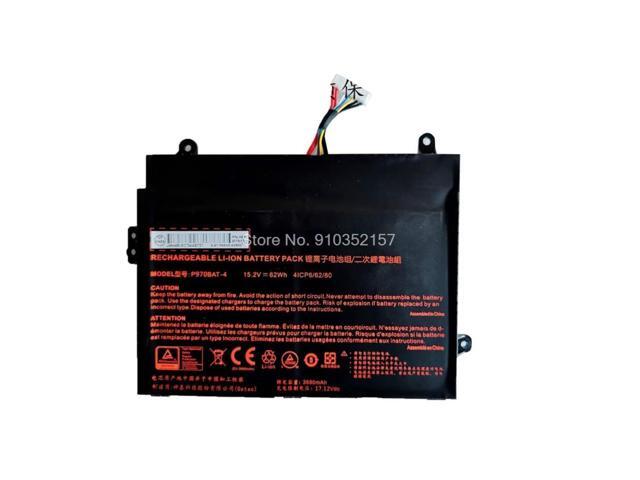 4ICP2/62/80 4IPC6/62/80 P970BAT-4 For CLEVO P970 P970RC P970RD P970RF P970EN P970RN P970ED P970EF 15.2V 3680mAh 62Wh
