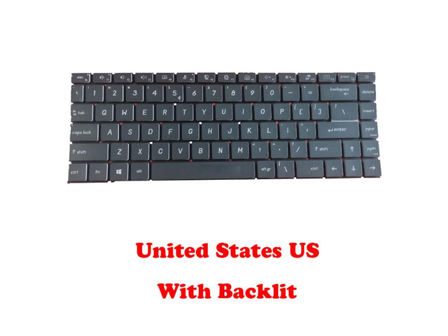 Laptop Backlit Keyboard For V190622IK1 UI S1N2EUS2M1SA0 S1N-2EUS2M1-SA0 English US NO Frame & Backlit