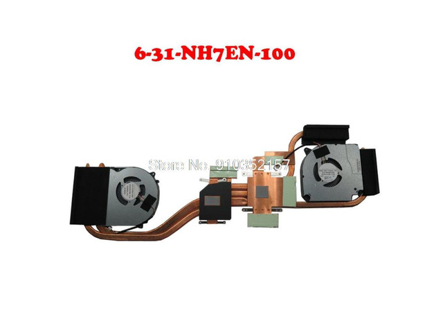 4PIN CPU GPU FAN & Heatsink For CLEVO NH70 6-31-NH7EN-100 EGC-77100V1-0AH 6-31-NH5E2-202 EFC-70100V1-0AH NH70RAQ NH70RHQ NH70RCQ