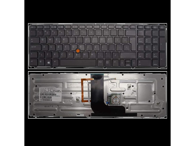 US Backlit Positivo Notebook Keyboard Dns Clevo for HP Probook 8560W 8570W