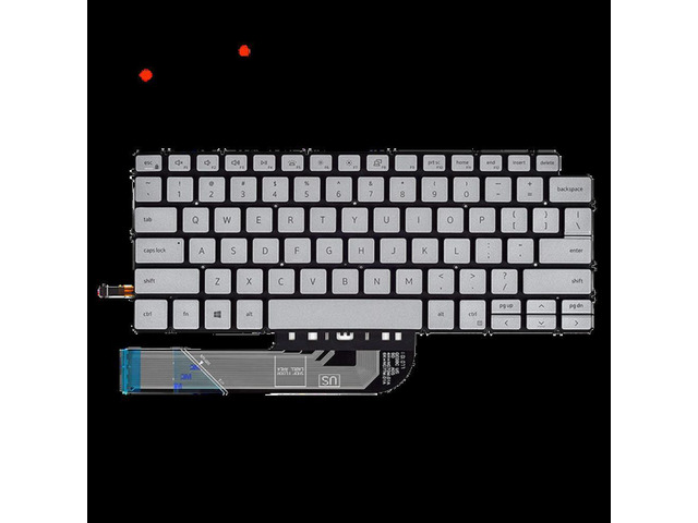 US Backlit Keyboard White for Dell Laptop13- 5390 5391 7391 14- 5490 5491 7491 5498 7490 5493 Positivo Notebook