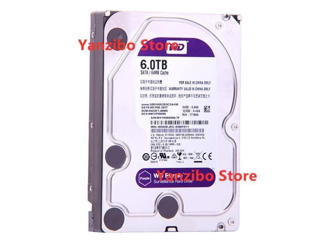 WD60PURX 6T purple disk monitoring hard disk 6T desktop SATA3 6T mechanical hard disk
