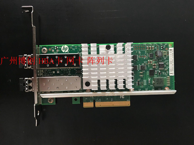 For HP Gigabit fiber optic network card 665249-B21 560SFP+ 669279-001 with module X520 network card