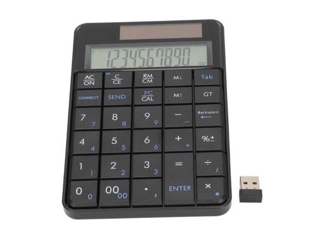 2.4G Wireless Number Pad 29 Keys Digital Keyboard with Calculator Function Plug and Play Ergonomic Design for Home Office Laptop