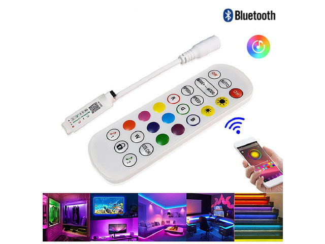 LED Lights RGB Bluetooth Controller For LED Strip Light Music Sync LED Controller DC5V 12V