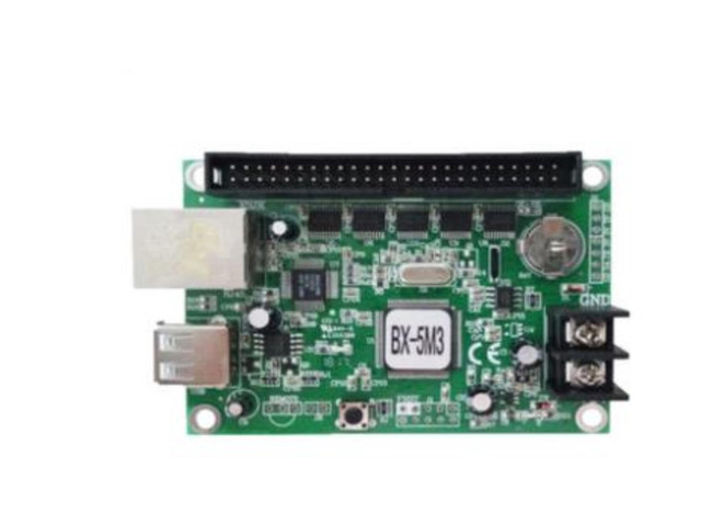 BX-5M3 LAN and USB port single and dual color large area led screen controller(come with HUB12 adapter)