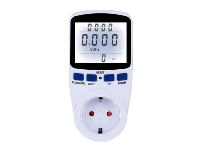 EU Besegad Plug Energy Power Meter Voltage Watt Volt Meter Digital Wattmeter Power Hertz Analyzer Electricity Monitor Display