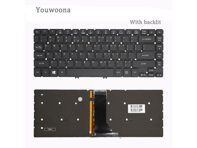 Laptop Keyboard With Backlit For ACER R7-572 R7-572G R7-571G MS2317 V5MM1