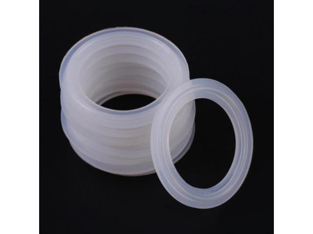 OIAGLH 10 Buah/Set 1.5in Karet O Cincin Pencuci Silikon Penyegelan Paking Sanitasi Penjepit Ferrule Penyegelan Gasket Fitting Washer Gasket photo
