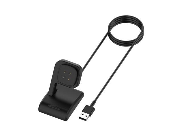 Magnetic Charger Power Adapter for Versa 4 Sense/Sense 2 Watch USB-Charging Cradle-Cable Dock Bracket Stand Watch Holder