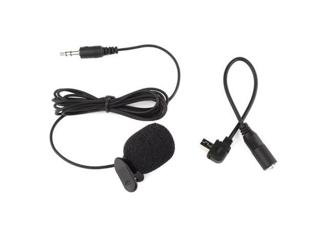 3.5mm Active Clip Microphone with Mini USB Audio Adapter Mic Cable for Gopro Hero 3 3+ 4 Action Camera Accessories Kit