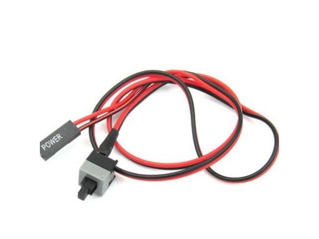 1pcs Reset Motherboard Cable Desktop Computer PC Case Power Button SW Switch Power Cord Cable Re-start Switch Cable for Mining