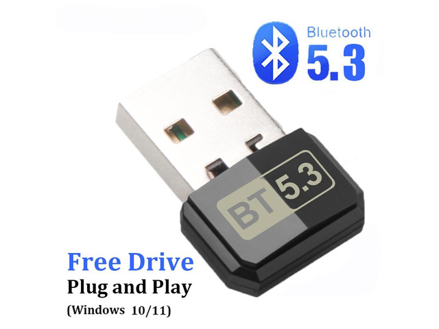 USB Bluetooth 5.3 Dongle Adapter for PC Speaker Wireless Mouse Keyboard Music Au