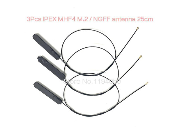 3 Pcs. Laptop Wi-Fi Inner NGFF MHF4 IPEX antenna for BCM94360HMB 9260 8265 AX201 18.5 cm / 7.2 inches (s)