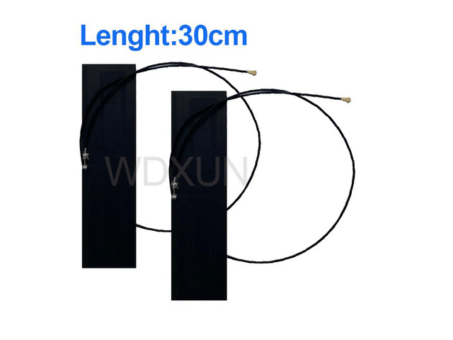 A pair of MHF4 M.2 / NGFF PCIe mini pcie M2 antenna 30cmWIFI 9560 AX200 BCM94360