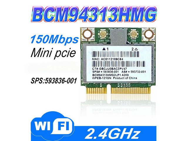 for 4313 Wifi Card 593836-001 BCM94313HMG2LP1 593836-001 DM1 DM2 DM3 DM4 MINI 11
