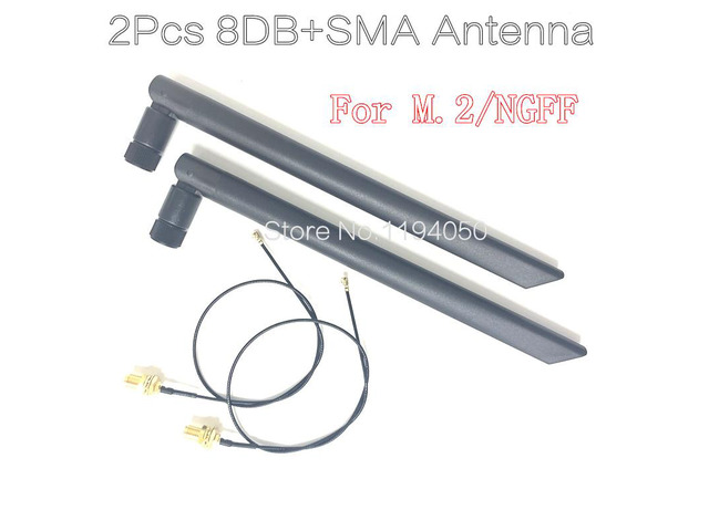 NGFF M.2 Sma interface 6db omni antenna wireless router wireless network card 2.4GHz 5GHz 5.8GHz Dual Band WiFi MHF4 IPX IPEX