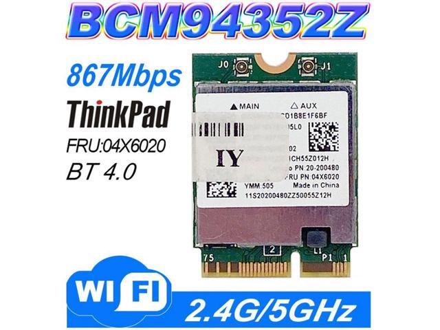 FOR BCM94352Z 802.11AC NGFF Dual band 867Mbps WIFI BT 4.0 Card For Y50 Y40 Y70 B50 N50 B40 04x6020 Win7 WIN8 WIN10