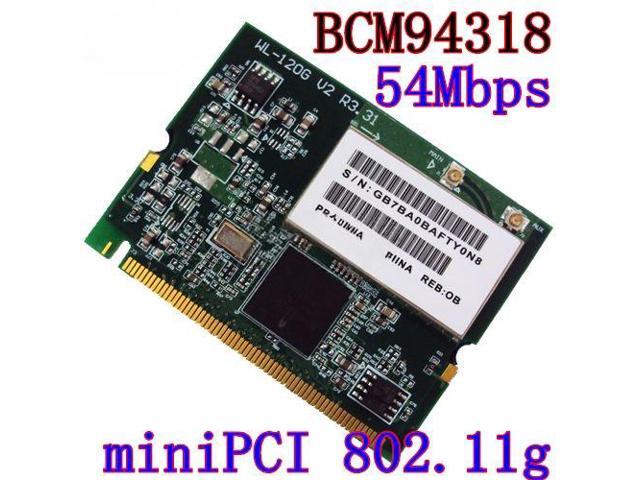 BCM4318 Wireless Wlan network adapter Wifi Mini PCI Card ABG 54Mbps Ethernet Module