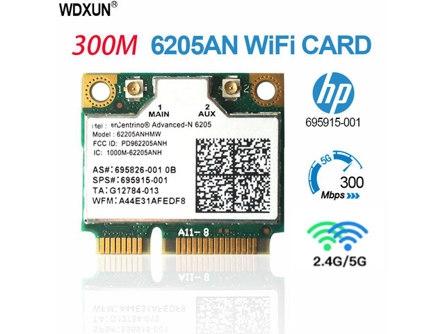 300M Dual Band Wlan Network Adapter for Advanced-N 6205 62205AN 300Mbps Wireless