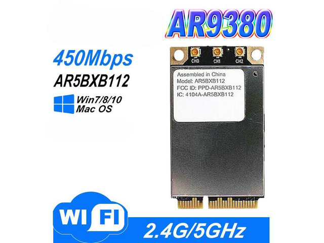 FOR AR5BXB112 AR9380 Dual Band 450Mbps Wifi Mini PCI-E Wireless Card for 802.11a