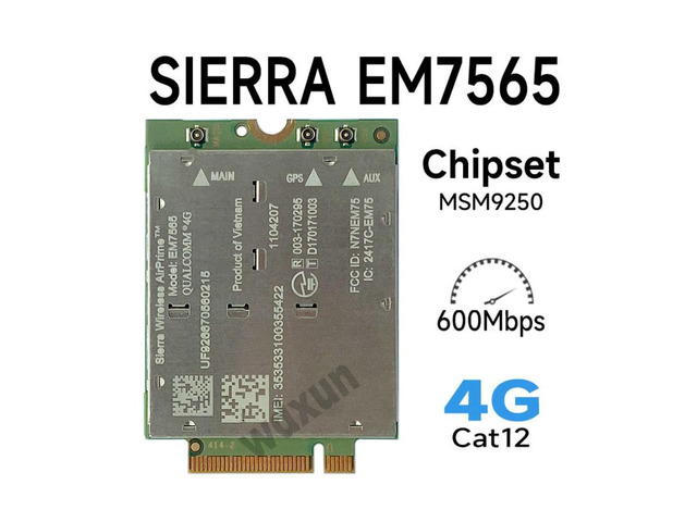 for wireless EM7565 4G LTE module CAT-12 600Mbps NGFF module Cat12 NGFF module C