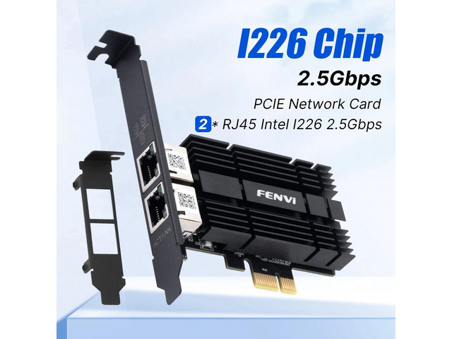 PCI-E to RJ45 Adapter, I226, PCI Express, 2.5G 2500Mbps, for Desktop PC
