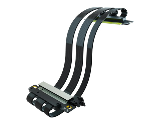 Double Reverse PCIE 5.0 Riser Cable for Mini-ITX, for RTX5090(Ti) RX9070(XT)