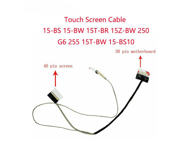 Replacement Laptop Touch Screen Cable for HP 15-BS 15-BW 15T-BR 15Z-BW 250 G6 255 15T-BW 15-BS10 DC02002Y000