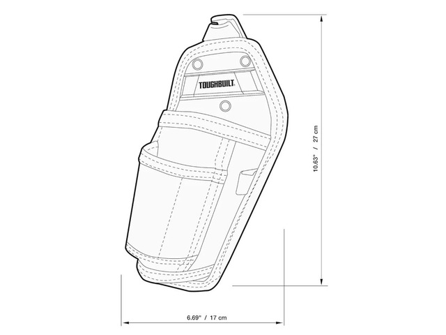 TB-CT-31-A Hammer Holster (4 Pocket) with Belt Clip Pockets and Loops Multi-Tool